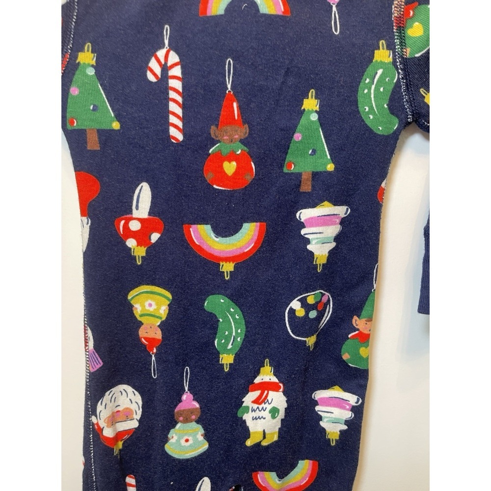 Hanna Andersson Holiday Ornament Sleeper 3–6m | Organic Cotton Christmas Pajamas - Picture 5 of 6
